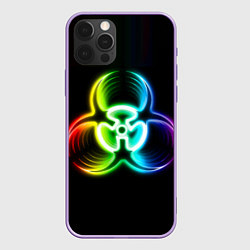 Чехол iPhone 12 Pro Max Biohazard - неоновый знак