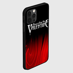 Чехол для iPhone 12 Pro Max Bullet For My Valentine red plasma, цвет: 3D-черный — фото 2