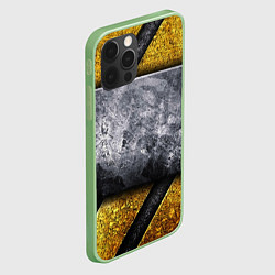 Чехол для iPhone 12 Pro Max Сигнал опасности, цвет: 3D-салатовый — фото 2