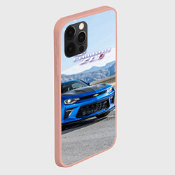 Чехол для iPhone 12 Pro Max Chevrolet Camaro ZL 1 - Motorsport, цвет: 3D-светло-розовый — фото 2
