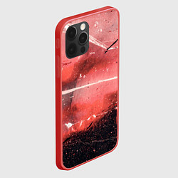 Чехол для iPhone 12 Pro Max Красный туман, царапины и краски, цвет: 3D-красный — фото 2