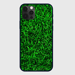 Чехол для iPhone 12 Pro Max Трава, цвет: 3D-черный