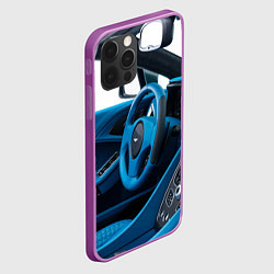 Чехол для iPhone 12 Pro Max Aston Martin Vanquish Volante - salon - cabriolet, цвет: 3D-сиреневый — фото 2