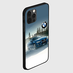 Чехол для iPhone 12 Pro Max Крутая бэха мчится по лесной дороге, цвет: 3D-черный — фото 2