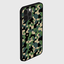 Чехол для iPhone 12 Pro Max Камуфляж WW2 US Summer Verdant, цвет: 3D-черный — фото 2