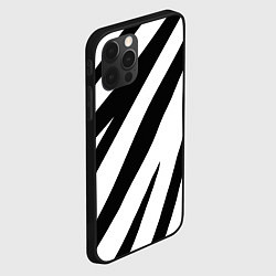 Чехол для iPhone 12 Pro Max Камуфляж зебры, цвет: 3D-черный — фото 2