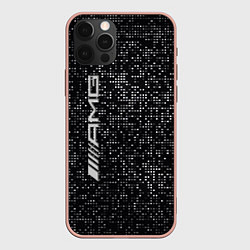 Чехол для iPhone 12 Pro Max AMG - pattern - minimalism, цвет: 3D-светло-розовый