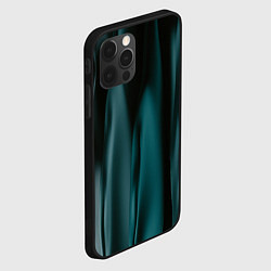 Чехол для iPhone 12 Pro Max Абстрактные волны в темноте, цвет: 3D-черный — фото 2