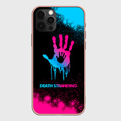 Чехол iPhone 12 Pro Max Death Stranding - neon gradient