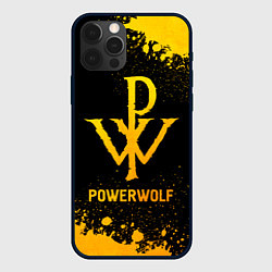 Чехол iPhone 12 Pro Max Powerwolf - gold gradient