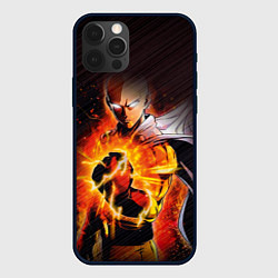 Чехол для iPhone 12 Pro Max One Punch-Man-красный кулак, цвет: 3D-черный