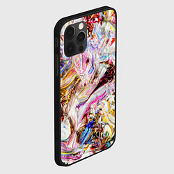 Чехол для iPhone 12 Pro Max Aesthetic visual art galaxy slime, цвет: 3D-черный — фото 2