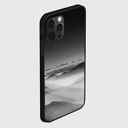 Чехол для iPhone 12 Pro Max Туманные горы, цвет: 3D-черный — фото 2