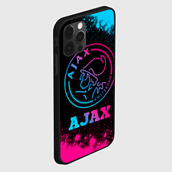 Чехол для iPhone 12 Pro Max Ajax - neon gradient, цвет: 3D-черный — фото 2