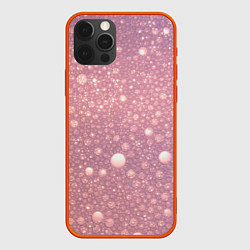 Чехол iPhone 12 Pro Max Pink bubbles