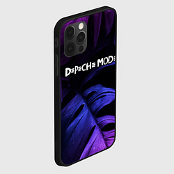 Чехол для iPhone 12 Pro Max Depeche Mode neon monstera, цвет: 3D-черный — фото 2