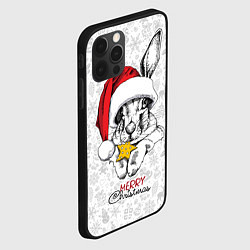 Чехол для iPhone 12 Pro Max Rabbit with cookies, merry Christmas, цвет: 3D-черный — фото 2