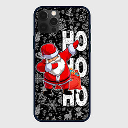 Чехол для iPhone 12 Pro Max Santa Claus, dabbing, through the snow, цвет: 3D-черный