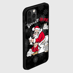 Чехол для iPhone 12 Pro Max Santa Claus on the toilet, believe in me, цвет: 3D-черный — фото 2