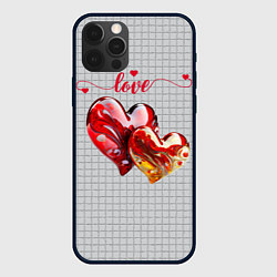 Чехол iPhone 12 Pro Max Love - сердечки