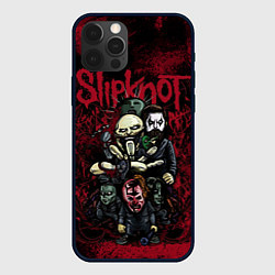 Чехол для iPhone 12 Pro Max Slipknot art, цвет: 3D-черный