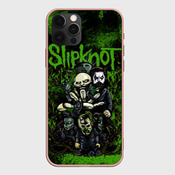 Чехол iPhone 12 Pro Max Slipknot green art