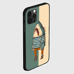 Чехол для iPhone 12 Pro Max Акула-моряк, цвет: 3D-черный — фото 2