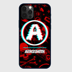 Чехол iPhone 12 Pro Max Aerosmith rock glitch