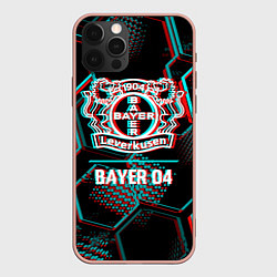 Чехол для iPhone 12 Pro Max Bayer 04 FC в стиле glitch на темном фоне, цвет: 3D-светло-розовый