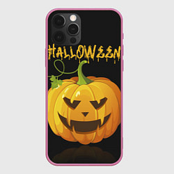 Чехол для iPhone 12 Pro Max Halloween : тыква, цвет: 3D-малиновый