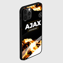 Чехол для iPhone 12 Pro Max Ajax legendary sport fire, цвет: 3D-черный — фото 2