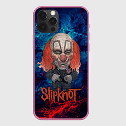 Чехол для iPhone 12 Pro Max Clown Slipknot, цвет: 3D-малиновый