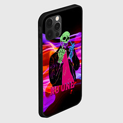 Чехол для iPhone 12 Pro Max Никто - Skull - Flame, цвет: 3D-черный — фото 2