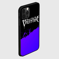 Чехол для iPhone 12 Pro Max Bullet For My Valentine purple grunge, цвет: 3D-черный — фото 2