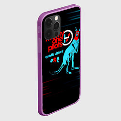 Чехол для iPhone 12 Pro Max Quiet Is Violent - Twenty One Pilots, цвет: 3D-сиреневый — фото 2