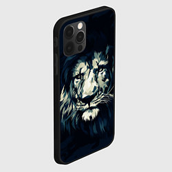 Чехол для iPhone 12 Pro Max Голова царя-зверей льва, цвет: 3D-черный — фото 2