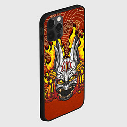 Чехол для iPhone 12 Pro Max Огненный кролик, цвет: 3D-черный — фото 2