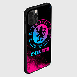 Чехол для iPhone 12 Pro Max Chelsea - neon gradient, цвет: 3D-черный — фото 2