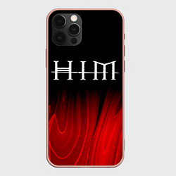 Чехол iPhone 12 Pro Max HIM red plasma