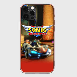 Чехол для iPhone 12 Pro Max Team Sonic racing - hedgehog - video game, цвет: 3D-светло-розовый