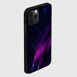 Чехол для iPhone 12 Pro Max Абстрактные блёстки и звёзды, цвет: 3D-черный — фото 2