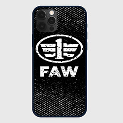 Чехол для iPhone 12 Pro Max FAW с потертостями на темном фоне, цвет: 3D-черный