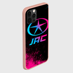 Чехол для iPhone 12 Pro Max JAC - neon gradient, цвет: 3D-светло-розовый — фото 2