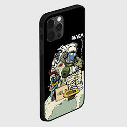 Чехол для iPhone 12 Pro Max NASA - Help! Astronaut - Joke, цвет: 3D-черный — фото 2