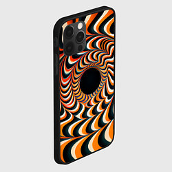 Чехол для iPhone 12 Pro Max Головокружительная оптическая иллюзия, цвет: 3D-черный — фото 2
