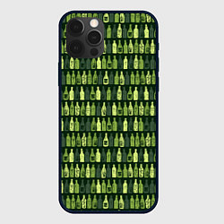 Чехол для iPhone 12 Pro Max Милитари бутылки разные, цвет: 3D-черный