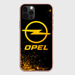 Чехол iPhone 12 Pro Max Opel - gold gradient