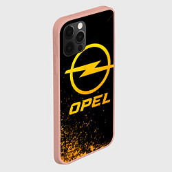 Чехол для iPhone 12 Pro Max Opel - gold gradient, цвет: 3D-светло-розовый — фото 2