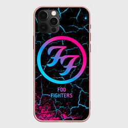 Чехол iPhone 12 Pro Max Foo Fighters - neon gradient