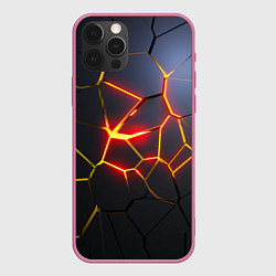 Чехол для iPhone 12 Pro Max Вулканическая активность, цвет: 3D-малиновый